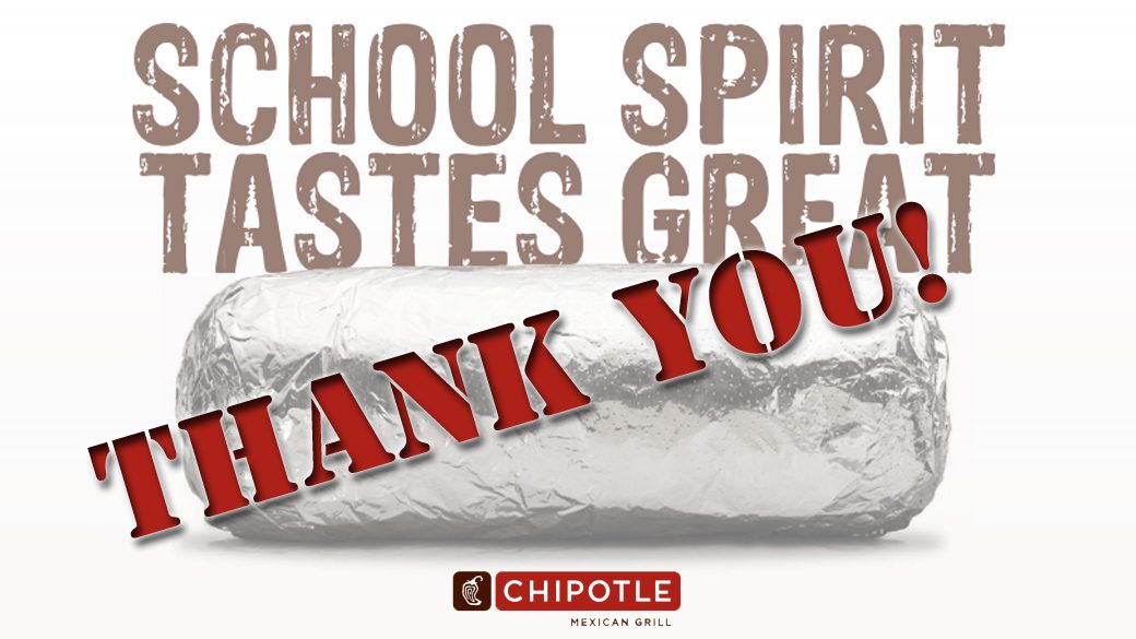 Chipotle Fundraiser Update