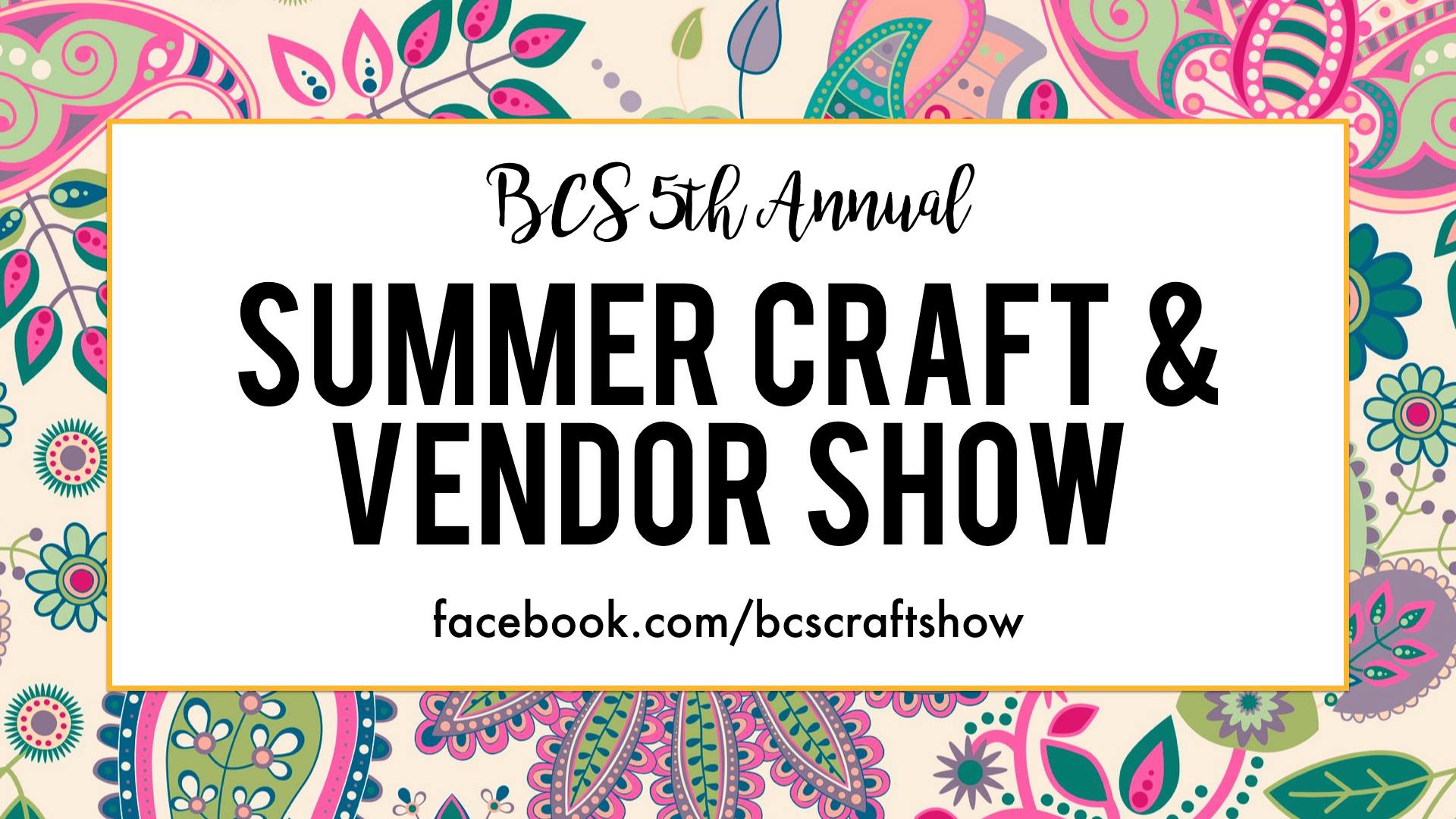 Summer Craft & Vendor Show