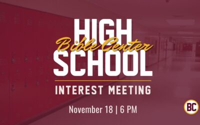 High School Interest Meeting
