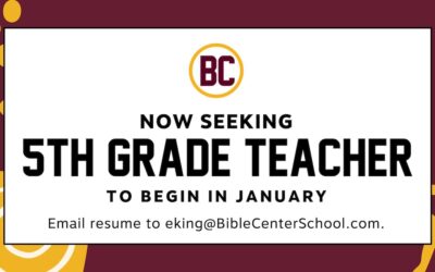 Employment Opportunity | 5th Grade Teacher